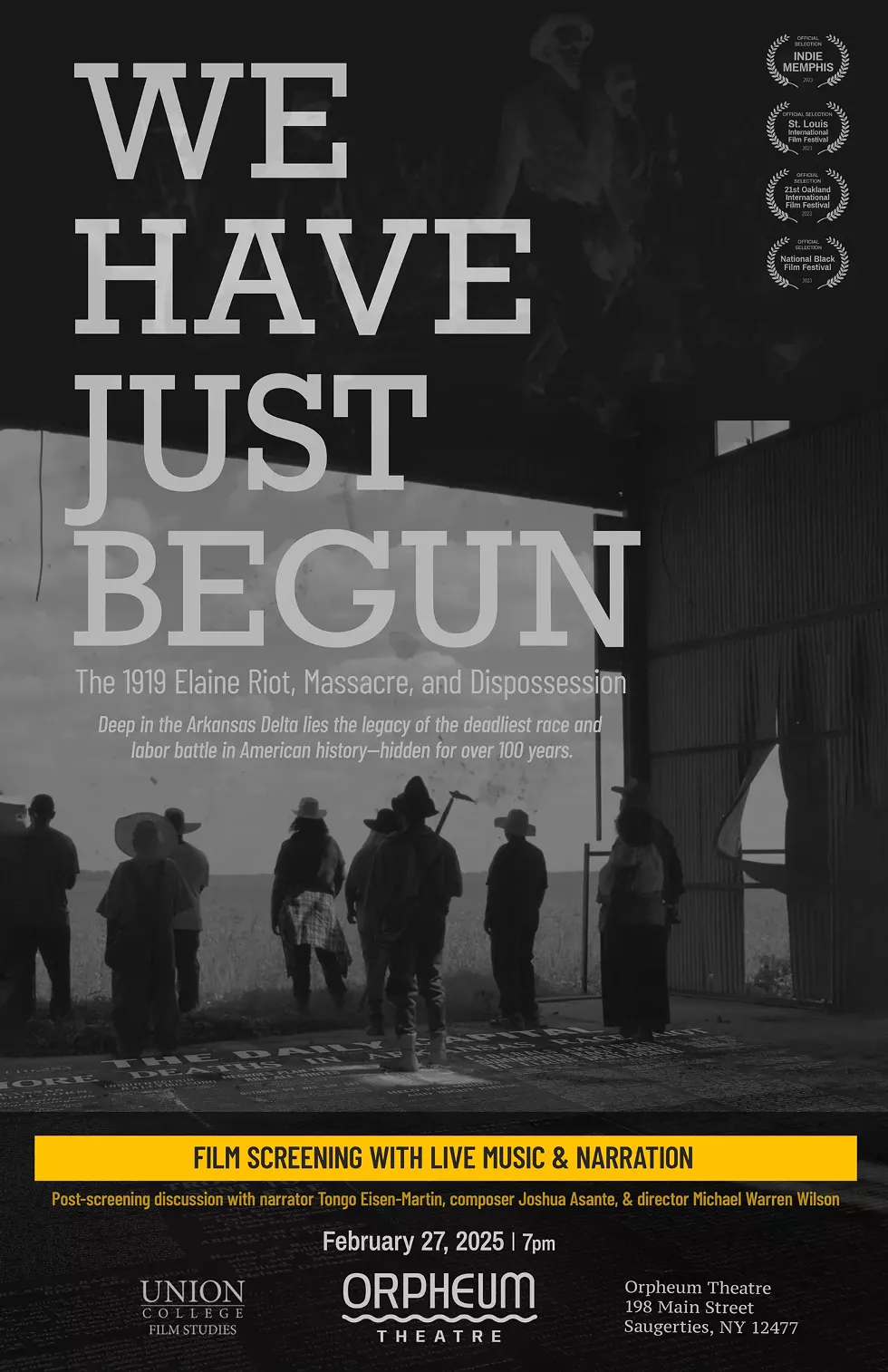 Live Screening: WE HAVE JUST BEGUN