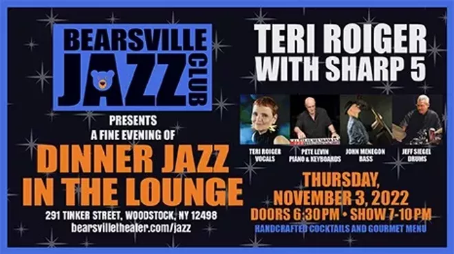 Image: LIVE Jazz at Bearsville Theater w/Teri Roiger with Sharp 5