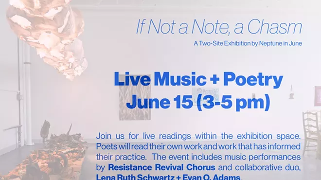 Image: Live Music + Poetry in the Exhibition Space of If Not a Note, a Chasm