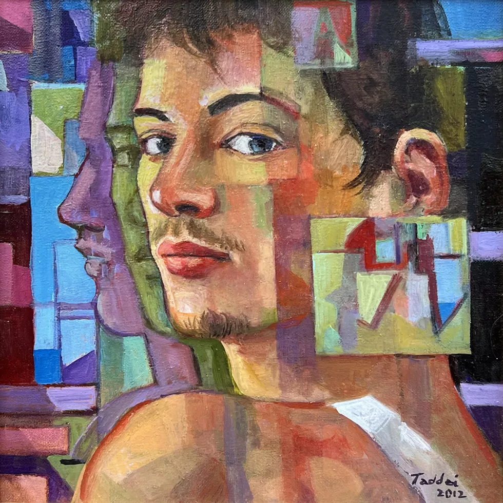 "Portrait of Casey," Richard Taddei, 12"x12", oil, 2012