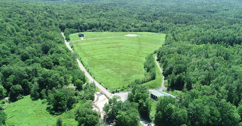 From above, the Dewey Loeffel Landfill Superfund Site looks serene.