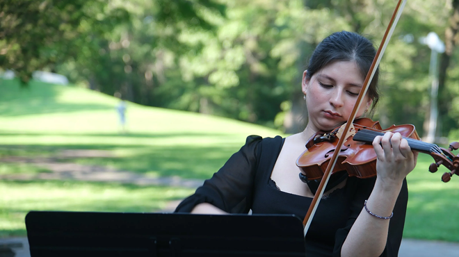 Image: Lyra Music at Desmond-Fish Library