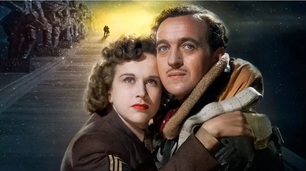 Kim Hunter and David Niven star in Powell and Pressburger's 1946 film "A Matter of Life and Death."