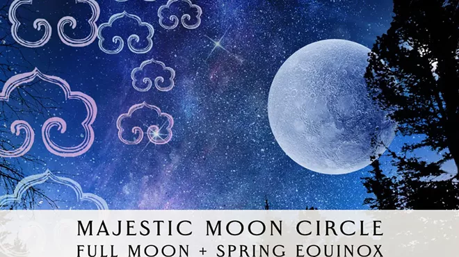 Image: Majestic Moon Circle : Full Moon + Spring Equinox