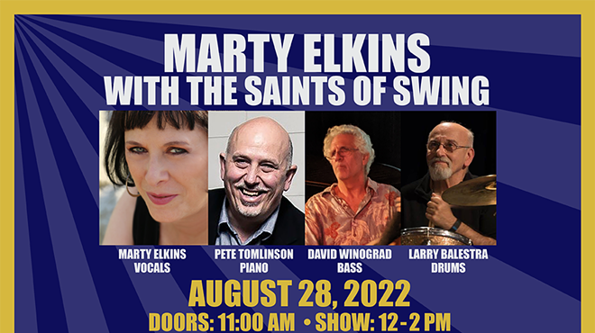 Image: Marty Elkins with the Saints of Swing Jazz Brunch