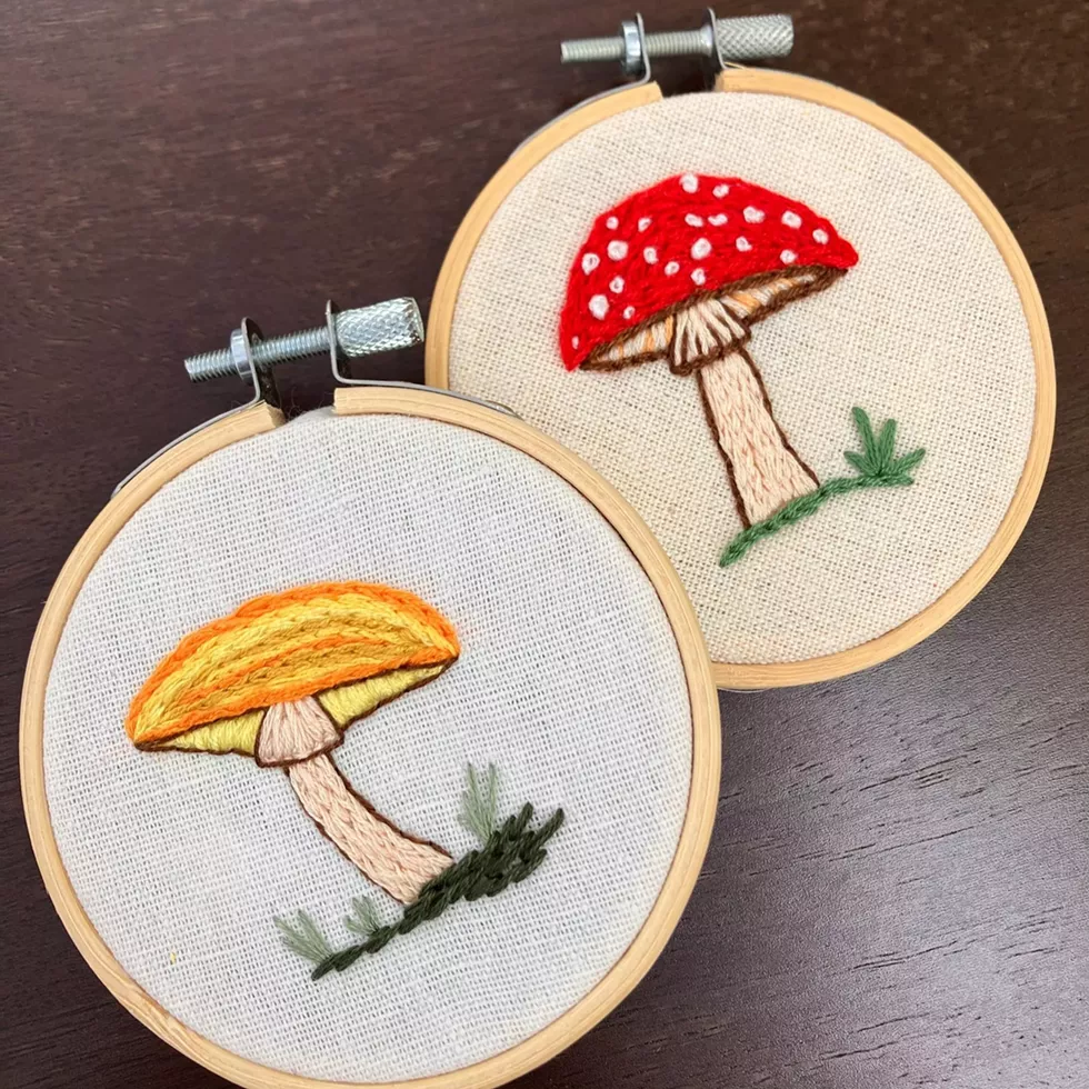 Marvelous Mushroom Embroidery Class!
