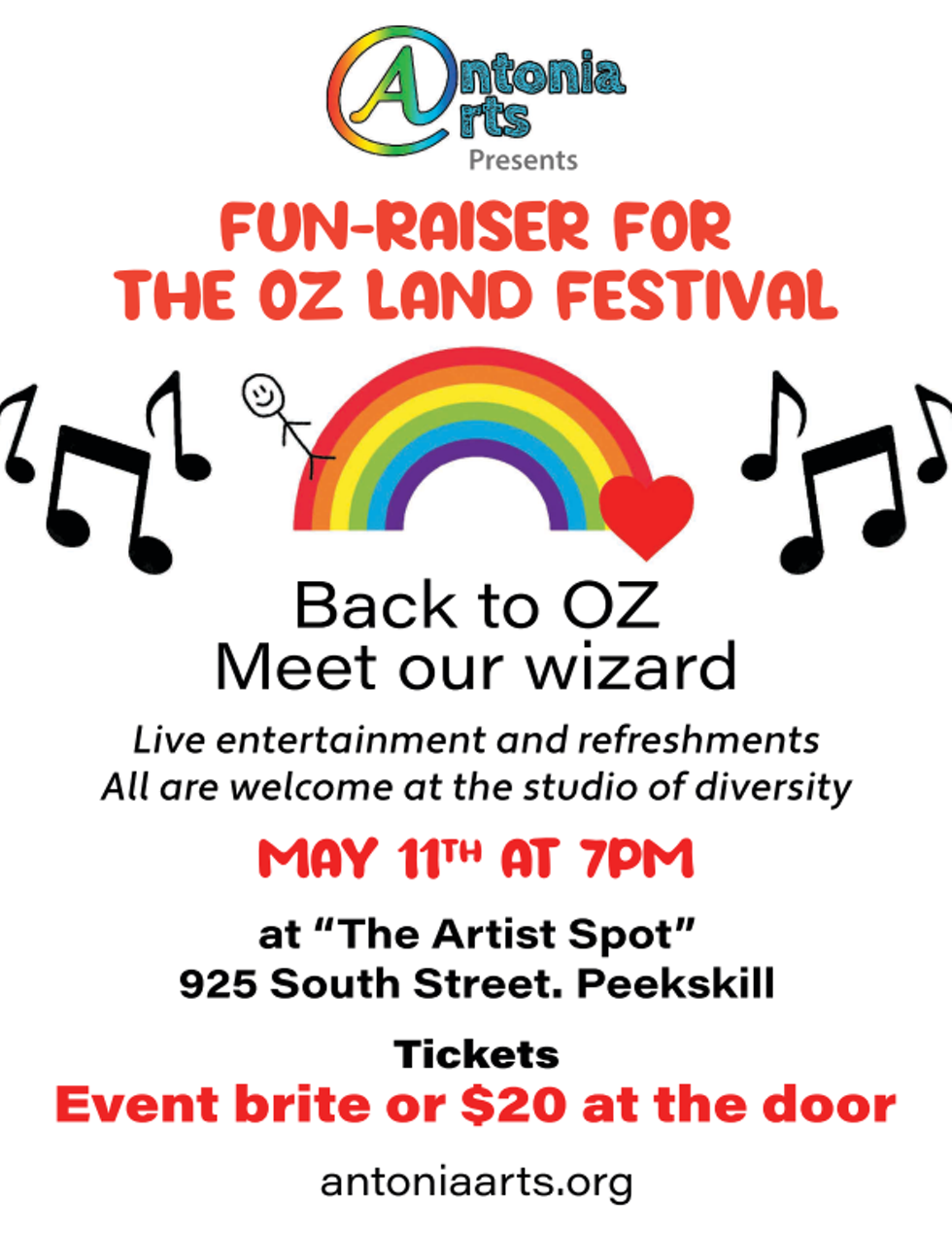 May 11th 7:00 Fun-Raiser at the Artist Spot