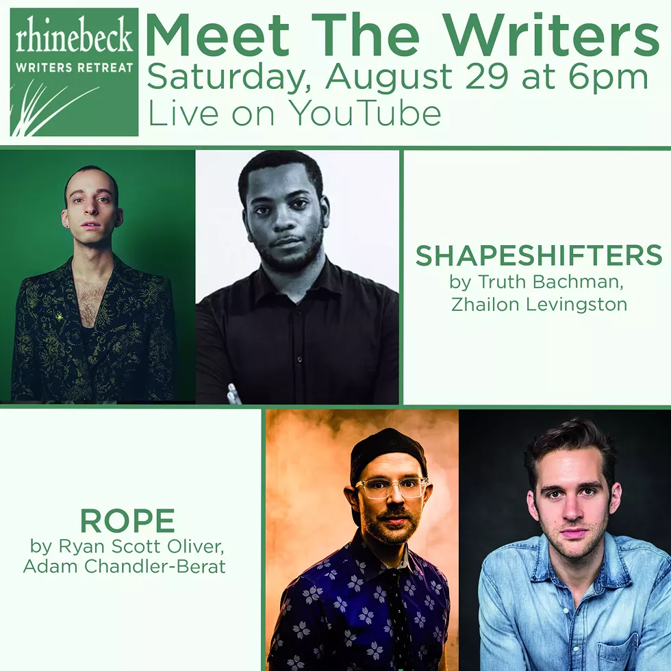 Meet 4 writers live on Youtube Saturday at 6pm EST