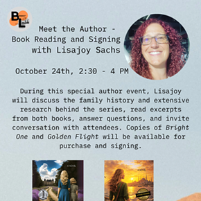 Image: Meet the Author - Book Reading and Signing with Lisajoy Sachs