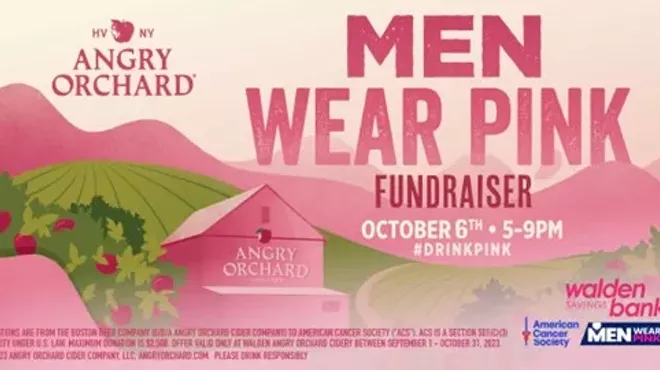 Image: Men Wear Pink Fundraiser at Angry Orchard