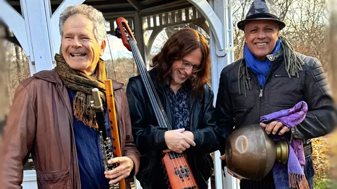 Image: Meraki Trio with Scott Petito, Mino Cinelu, & Steve Gorn