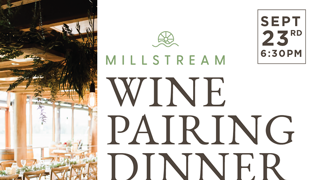 Image: Millstream Wine Pairing Dinner