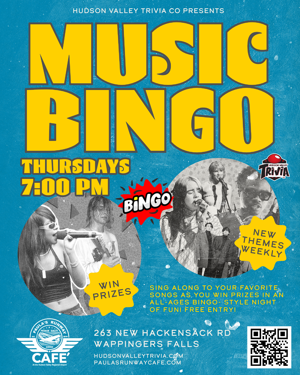 Music Bingo at Paula's Runway Cafe