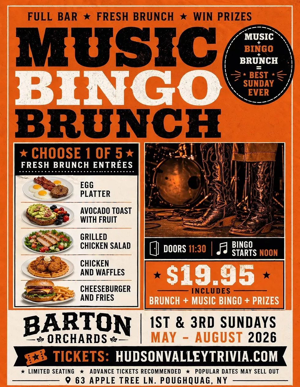 Music Bingo Brunch at Barton Orchards