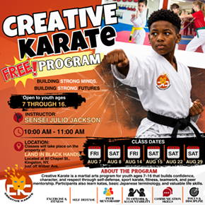 Image: MyKingstonKids' Free Creative Karate Program