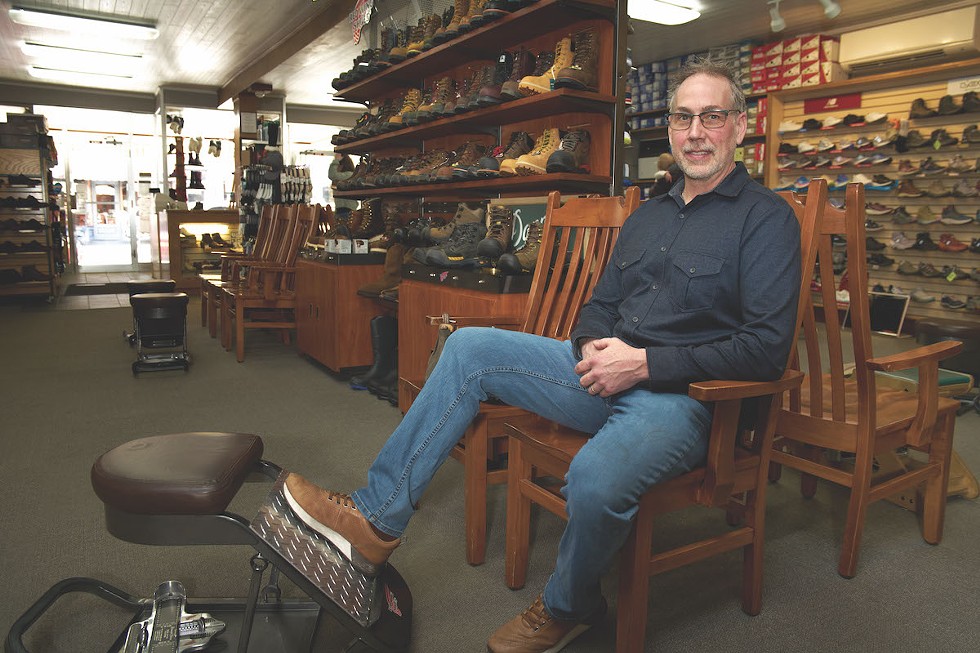 Together with his cousin Anthony Montano Ed Montano Jr. co-owns Montano's Shoe Store in Saugerties, the oldest shoe store in the US continuously run by the same family.