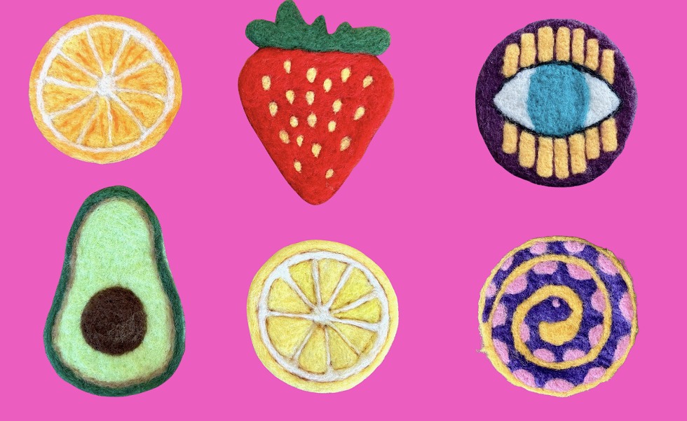 Needle Felted Coasters