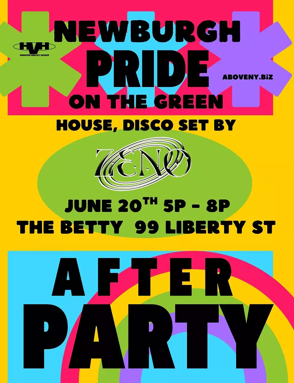 Newburgh Pride On The Green After Party flyer
