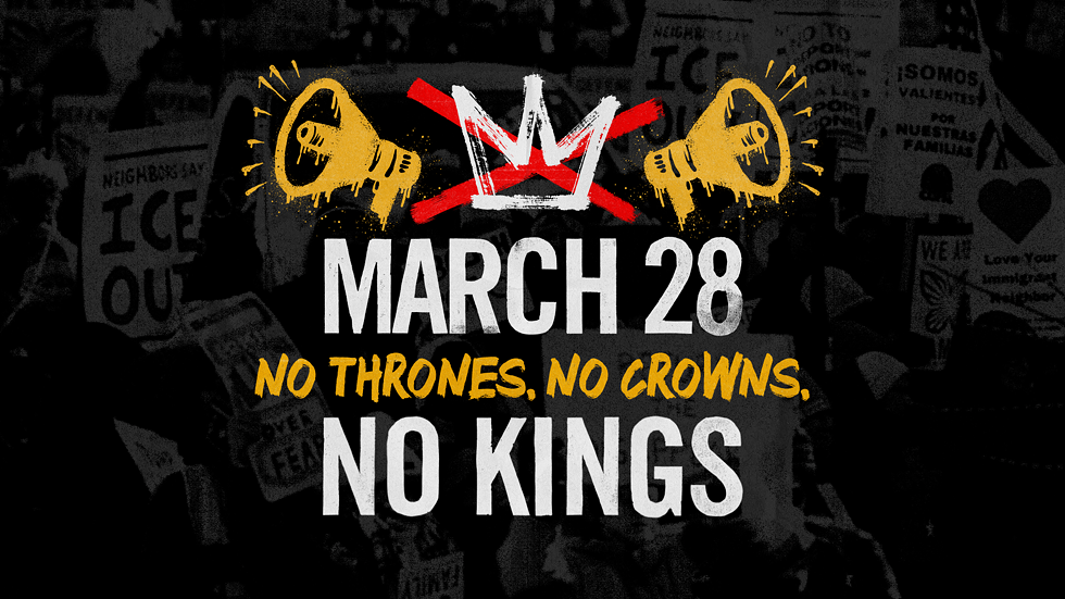 NO KINGS March 28th in Kingston