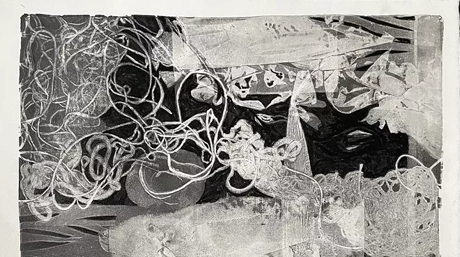 Image: "Off The Slab": Monotypes by Peggy Reeves