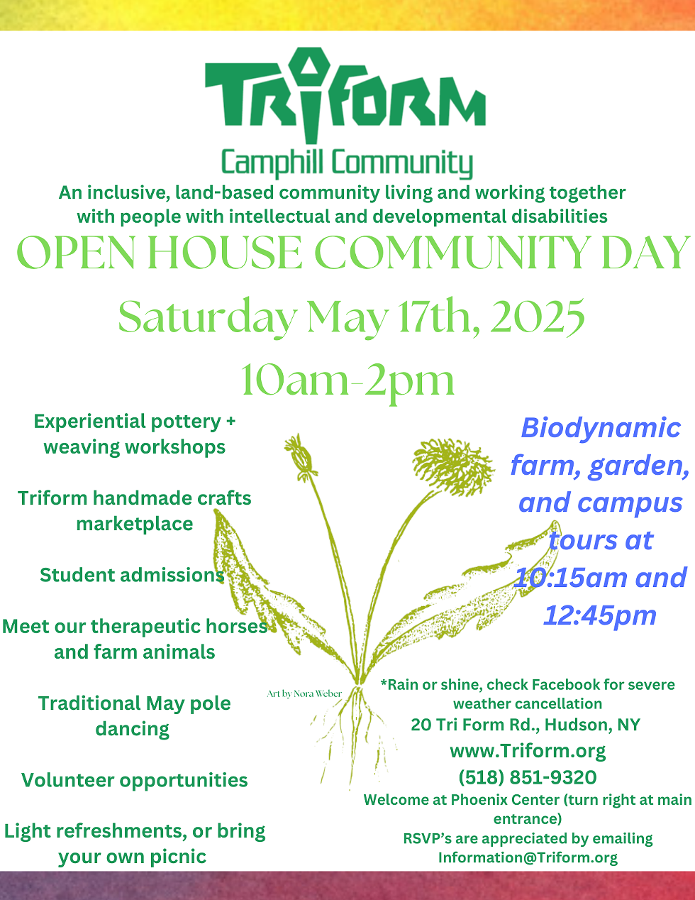 OPEN HOUSE COMMUNITY DAY - Saturday, May 17, 2025 - 10:00 am - 2:00 pm