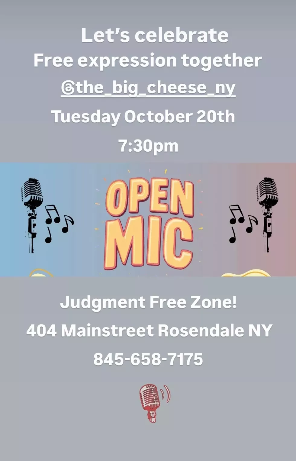 Open Mic at The Big Cheese