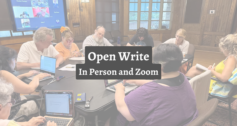 Open Mic (In Person and Zoom)