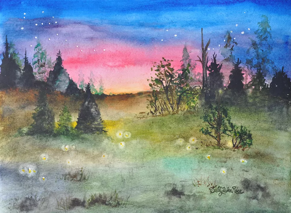 Dusk Firefiles by Sally Tiska Rice
