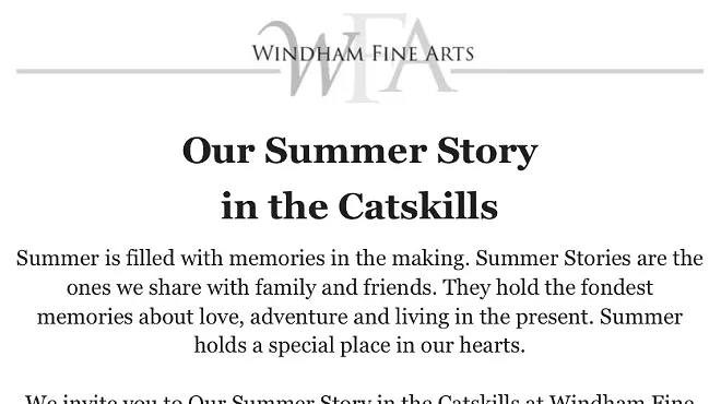 Image: Our Summer Story in the Catskills