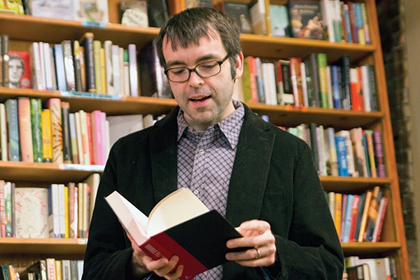 Owen King reads from his novel Double Feature at Inquiring Minds in New Paltz on April 5.
