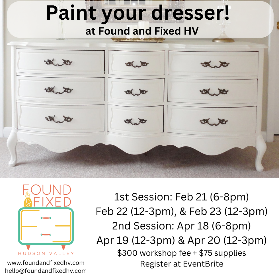 Paint your dresser workshop