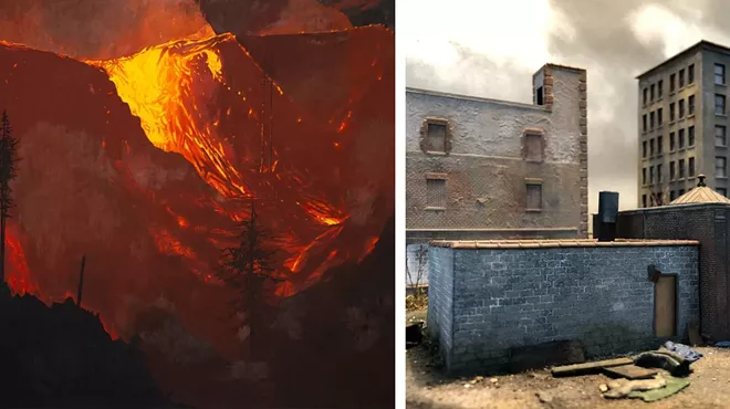 Image: Paintings by Jim Denney, Sculptures by Dennis Gordon: ON FIRE