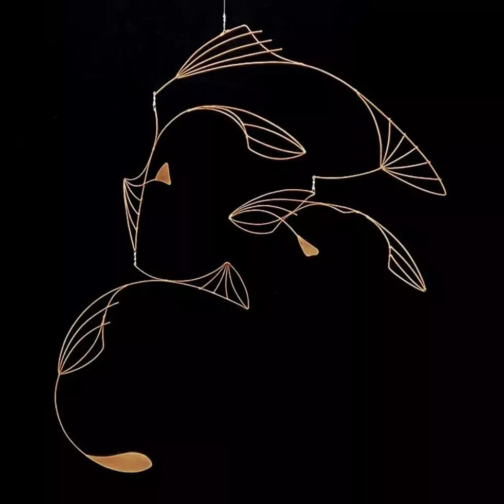 DAVID L. BULLIS, LOOK (2001), STAINLESS STEEL TIG WELDING ROD, ALUMINUM, FISHING ACCESSORIES, WIRE, PAINT, 31 X 27 INCHES