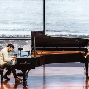 Image: Paul Winter, saxophone and Henrique Eisenmann, piano