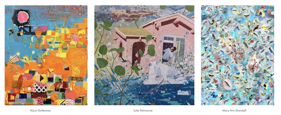 Featured in the exhibition, Alyce Gottesman, Lotte Petricone, and Mary Ann Strandell
