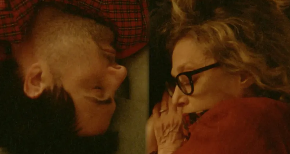 The hilarious odd couple Jason Schwartzman and Carol Kane star.