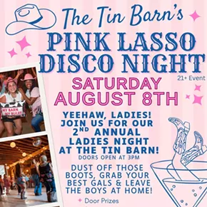 Image: Pink Lasso Disco Night (Ladies Night) @ The Tin Barn