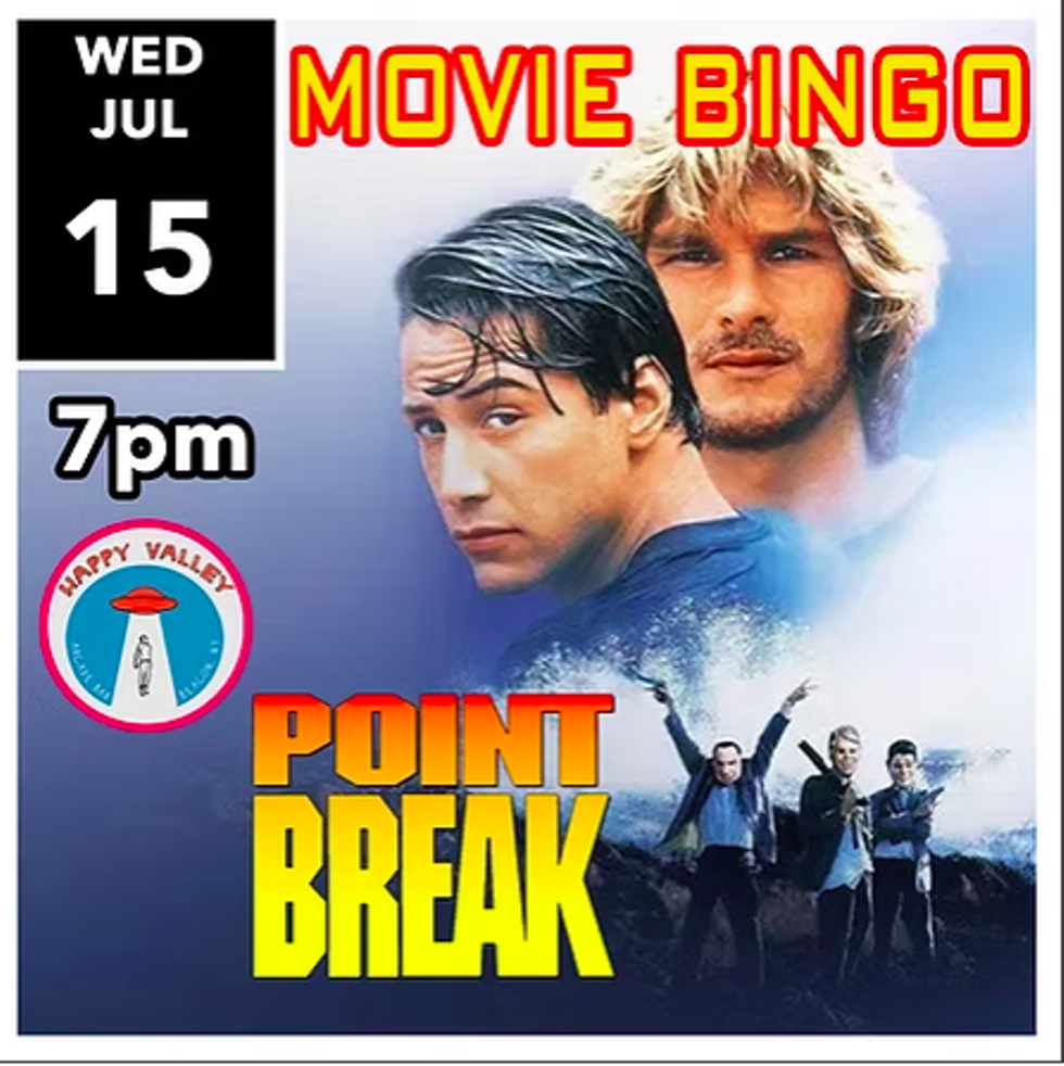 POINT BREAK MOVIE BINGO NIGHT