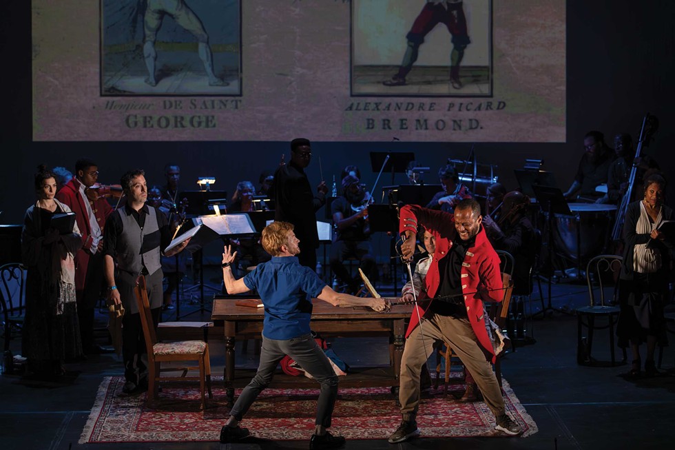 A 2023 Powerhouse production of The Chevalier, a play and concert focused on the life of composer Joseph Bologne, featuring the Harlem Chamber Players.