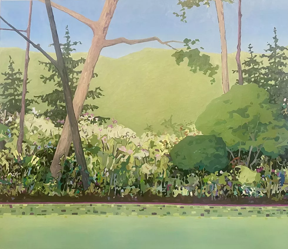 KK Kozik, Lakeside, 2024, oil on linen, 24 x 28 inches