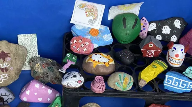 Image: Rock Painting at the Olmsted Greenhouse
