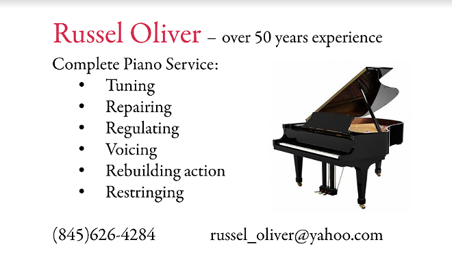 Image: Russel Oliver, Piano Tuner and Technician