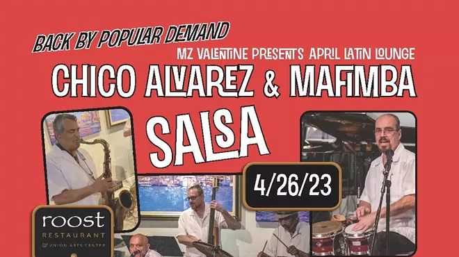 Image: Salsa with Chico Alvarez and Mafimba! Wednesday 4/26 6pm/8pm