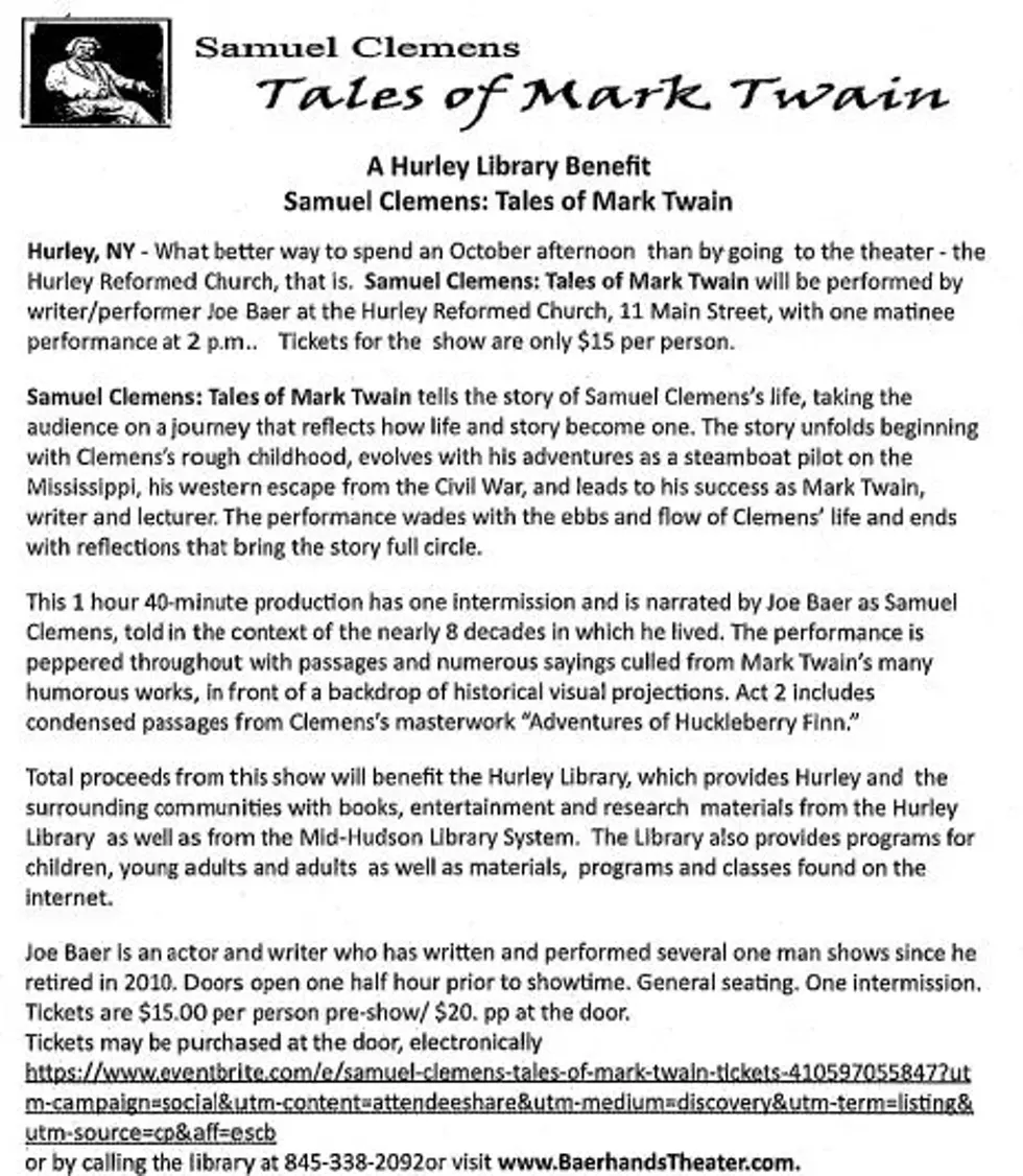 Samuel Clemens:  Tales of Mark Twain