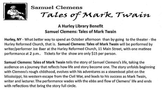 Samuel Clemens:  Tales of Mark Twain