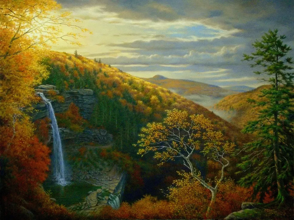 The Grandeur of Kaaterskill by Barry DeBaun