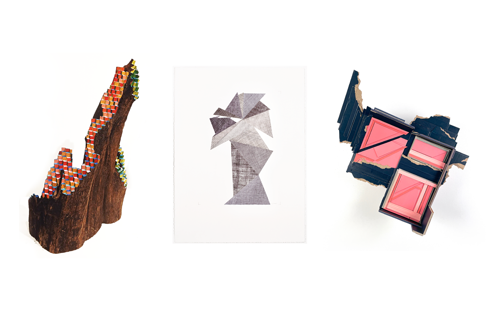 Work by (L to R) Jos Prol, Rachel Hornaday, Ryan Sarah Murphy
