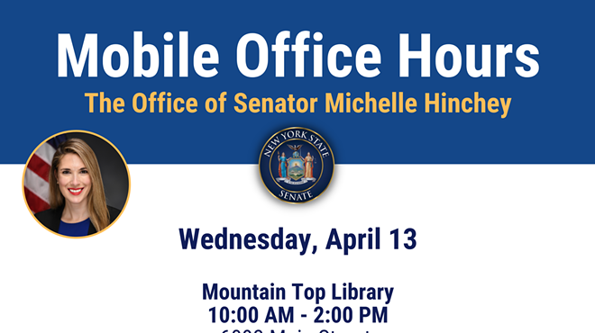 Image: Senator Hinchey&rsquo;s Staff Mobile Office Hours - Tannersville