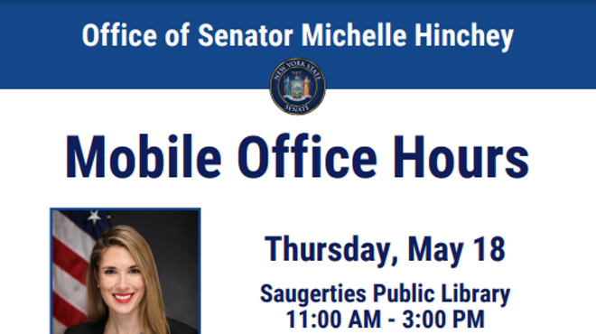 Image: Senator Hinchey&rsquo;s Staff Office Hours - Saugerties