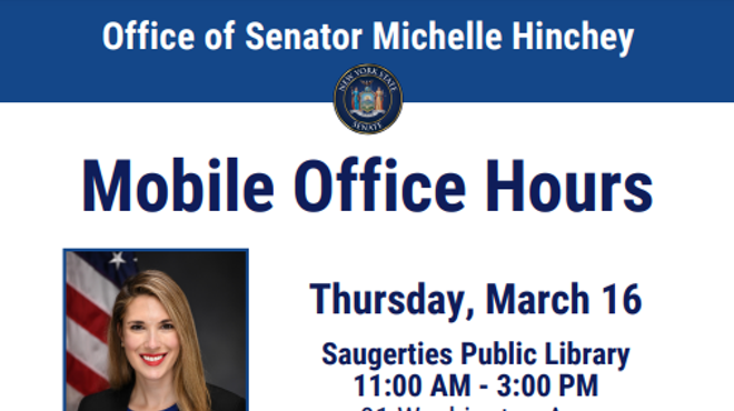 Image: Senator Hinchey&rsquo;s Staff Office Hours